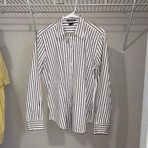 Ralph Lauren Brown and Cream Striped Shirt